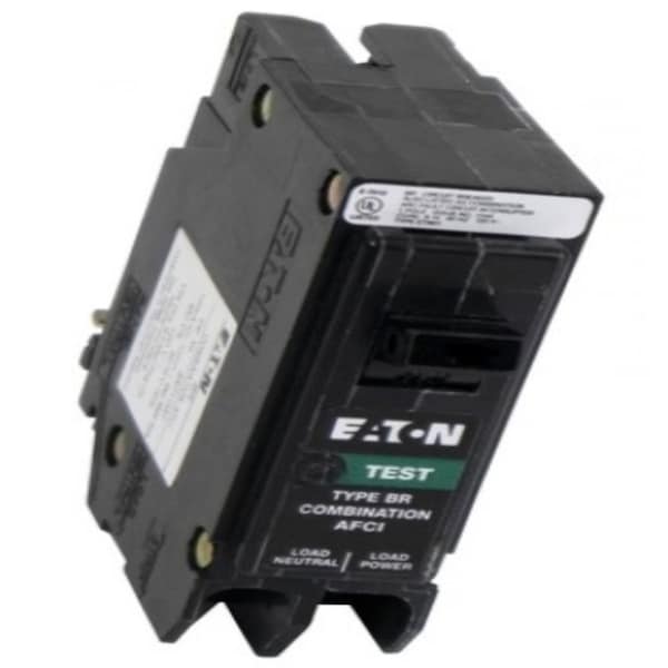 Eaton Combination Circuit Breaker, BR Series, 15A, 1 Pole, 120V AC, 10kA BRP115AF - main